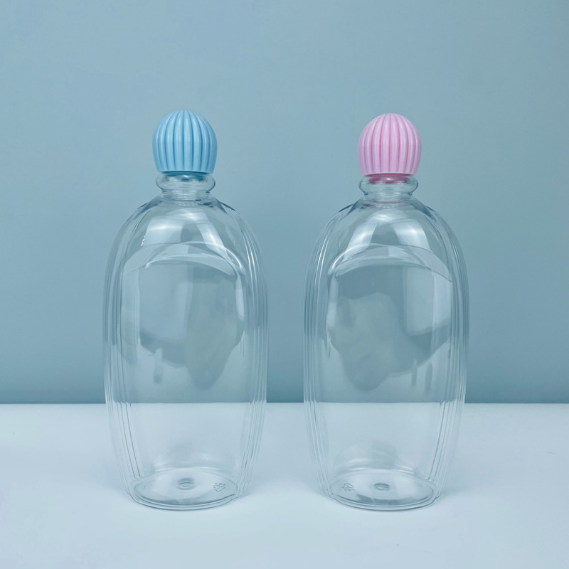 Clear Cleaning Liquid Plastic Bottles 300ml 500ml PET Lotion Bottle Lotion Shampoo Bottle Packaging for Toner with Unique Lid