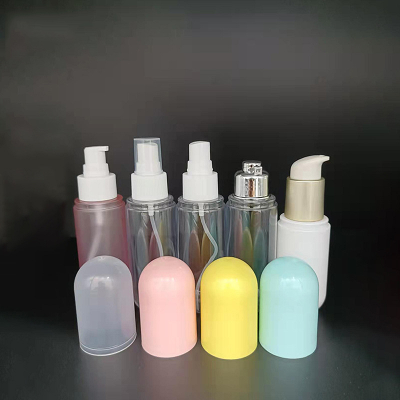 PET PETG Lotion Press bottle 30ml 50ml 60ml pill capsule Clear Bottle Skincare Cosmetics Pump Tube Plastic Custom Logo Container