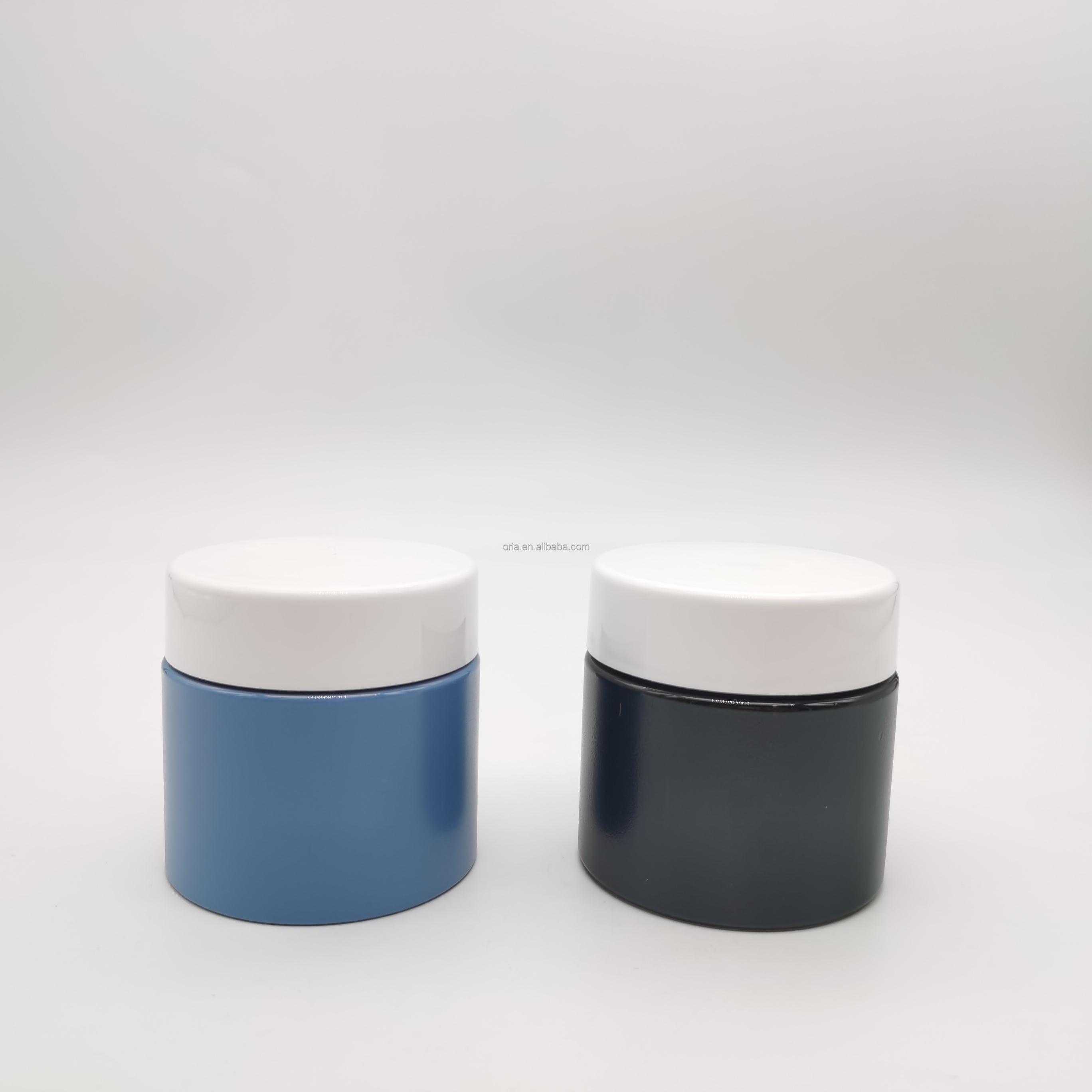4oz 8oz Luxury Empty OEM Cosmetic Containers Biodegradable Cosmetic Packaging Plastic Cream Jar with lid