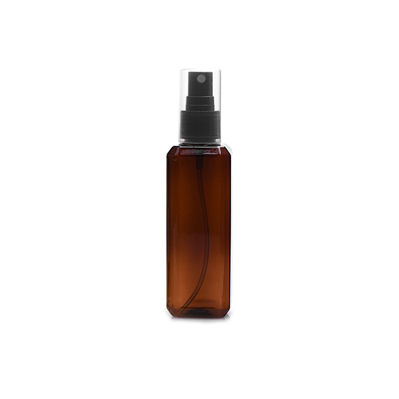 100ml Green Square PET plastic spray lotion pump bottle 30ml 50ml 60ml Perfume Fragrance Essential Oil Hair Mist Spray Bottle