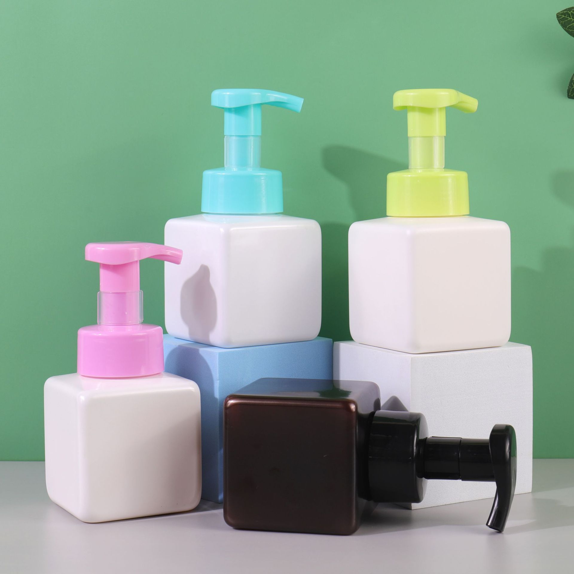 120ml 150ml 200ml 250ml Baby Kids Hand Wash Foam Pump Bottle Square face wash facial foaming cleanser bottle