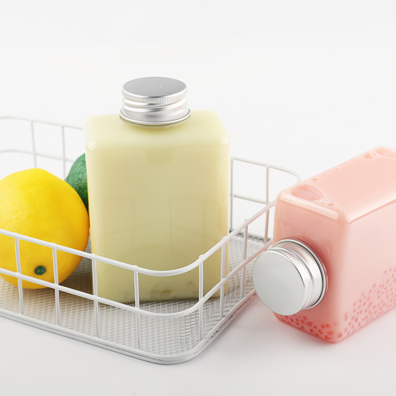 500ml Rectangle Shape PET Cold Press Juice Bottle beverage juice bottle disposable square pet plastic bottle