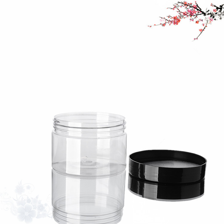30g 50g 60g 80g Wide Mouth Food Grade Peanut Butter PET Transparent Plastic Jars PET Plastic Jars  with Lids