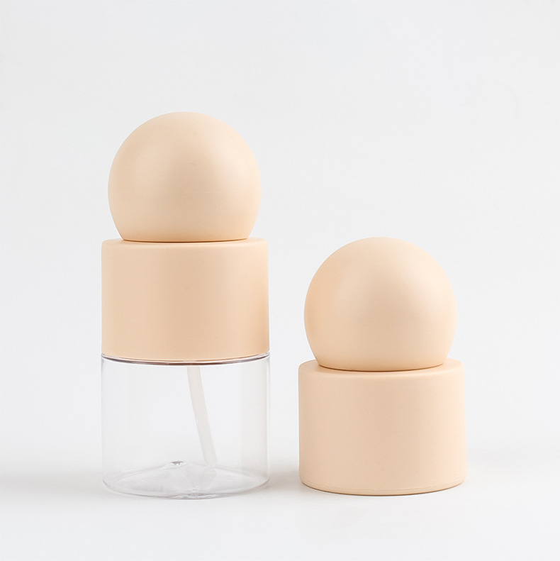 Cute 30ml 100ml Ball Cap Serum Foundation Pump Bottle Plastic Cosmetic Essence Eye Cream Press Bottle Lotion Dispenser 1oz 3.4oz