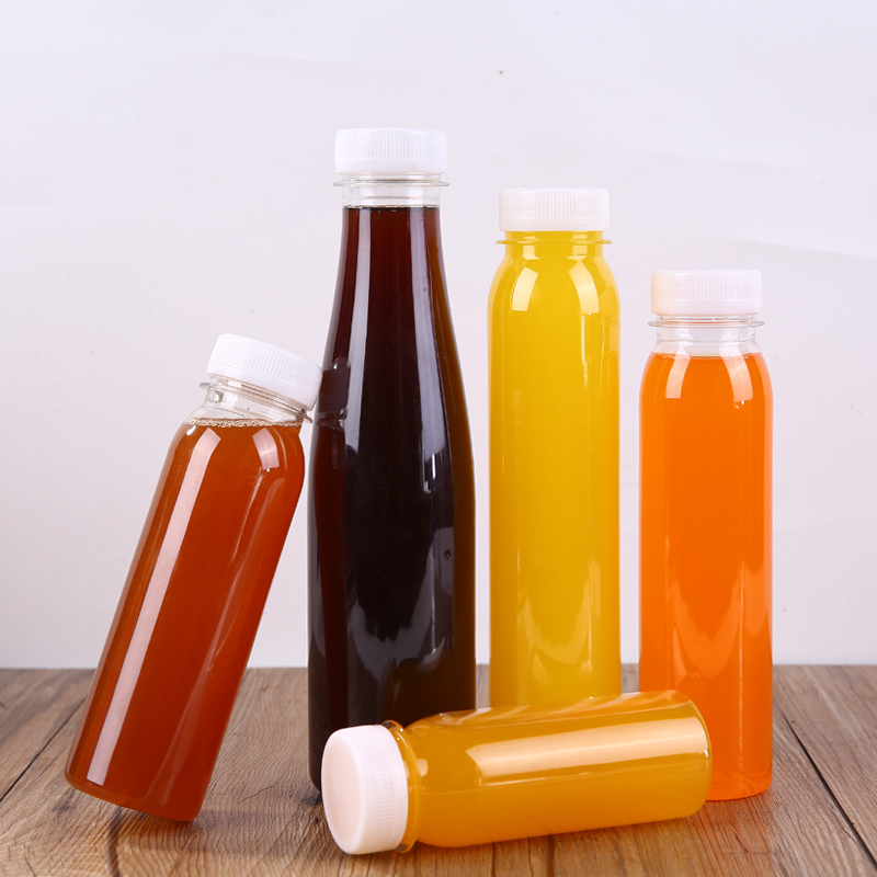 Water bottle Empty 250ml 300ml 500ml PET/PP Milk/juice/tea Wine Bottle Food Grade Customized Printing Juice Beverage Bottle