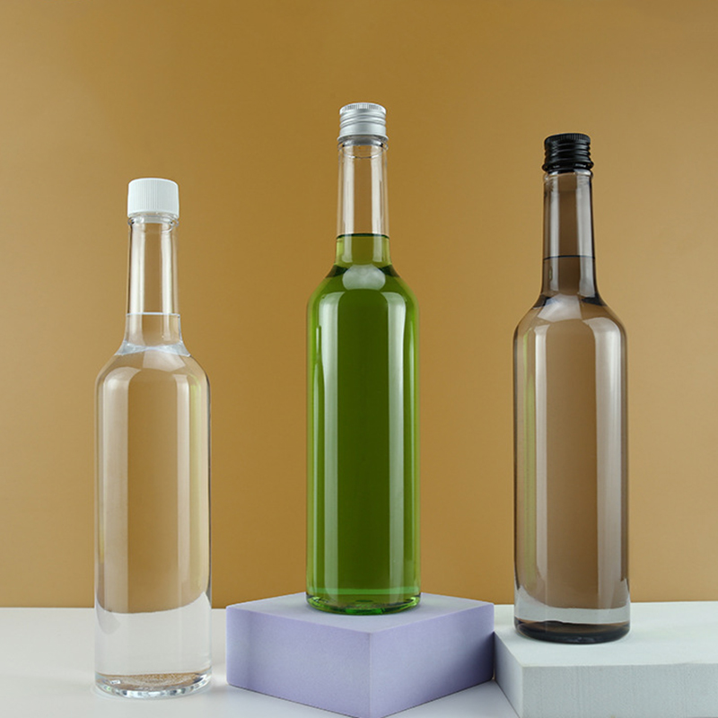 500ml 700ml 770ml 1L Plastic Juice Bottle Customize Clear Empty Drink Water bottle PET  PP Long Neck Round Drink Milk Bottles