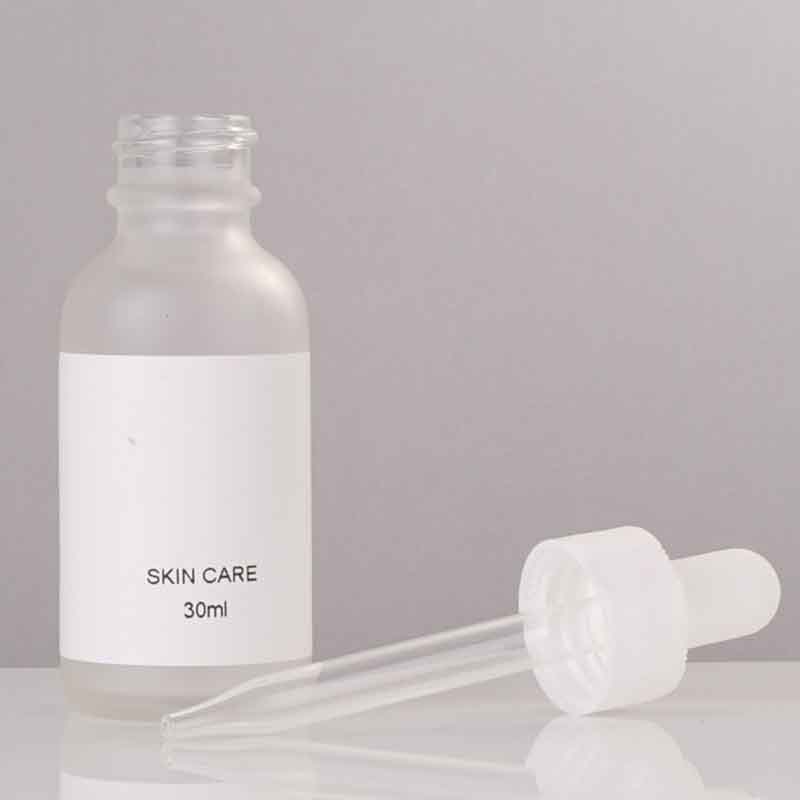 10ml 15ml 30ml 50ml Cosmetic Sample Vial Mini Plastic Glass Dropper Bottle Essential Oil Serum Bottle with Gold White Pipette
