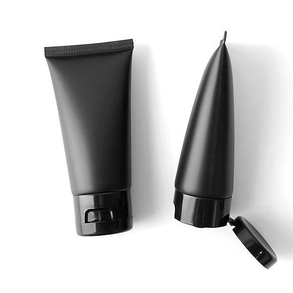 50ml matte black cosmetic hose hand cream pe empty bottle squeeze soft tube Eye cream Soft Hose Containers Squeeze tube