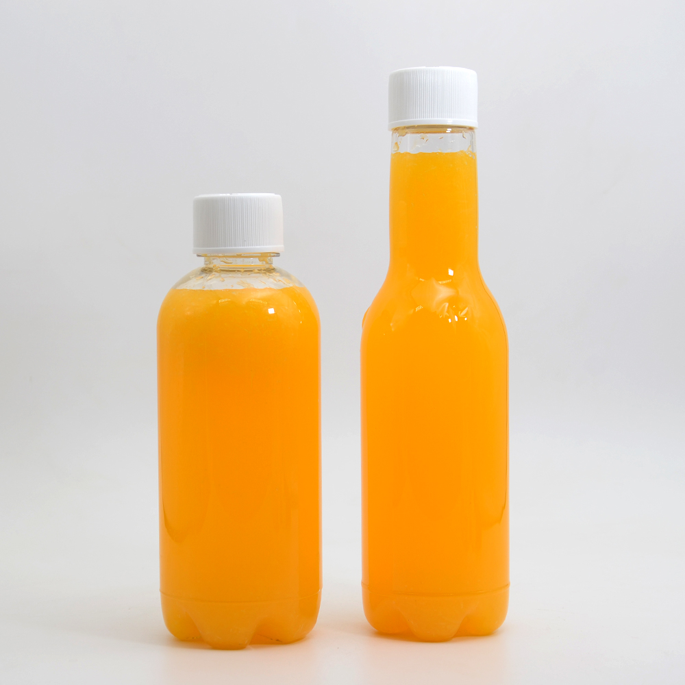 Long Neck Plastic Beer Bottle 375 ml Clear PET Bottles for Carbonated Drinks Beverage Soda Bottles with Child Resistant Cap