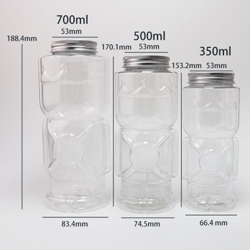 24oz Cute PET Milk Boba Bubble Tea Plastic Cup with Lids Christmas Gingerbread Man Guard Ornaments Jar Drinking Container Bottle