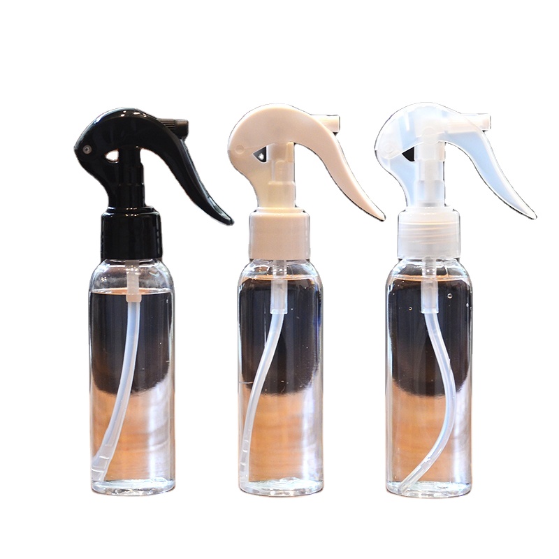 Plastic Trigger Spray Bottle PET/PE 100ml 200ml 300ml 500ml Empty Clear Jar Customized Logo Round Dispenser with Pump