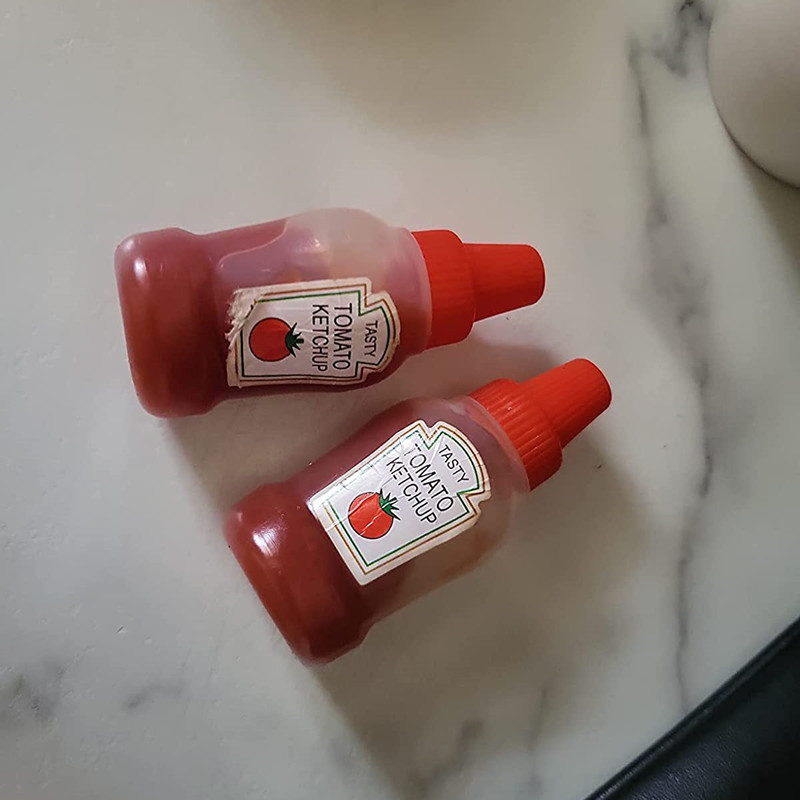 25ml Travel Portable Mini Ketchup Bottle Tomato Mayonnaise Container Mustard Dispenser Small Sauce Squeeze Bottle with Cap
