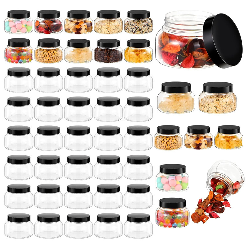 150g 200g 250g Clear Body Butter Jar 8oz with Lid for Cosmetic Makeup Eye Hair Mask Cream Slime Sugar Body Scrub Jar Container