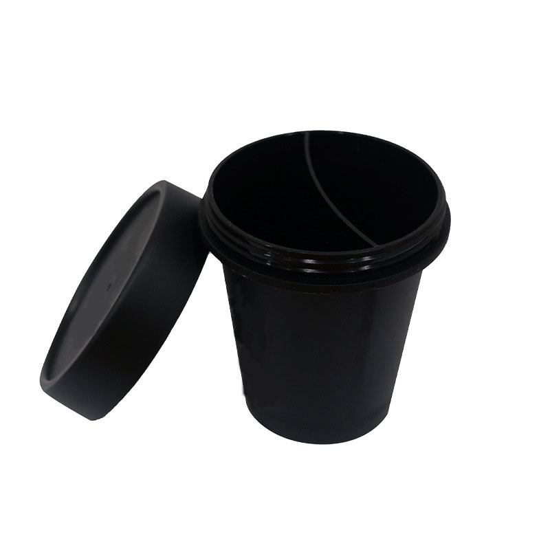 Matte Black Hair Mask Jar Lip Balm Jar 10g 20g 30g 50g 100g 250g 300g 500g plastic bottle skin care Body Butter PP cream jar