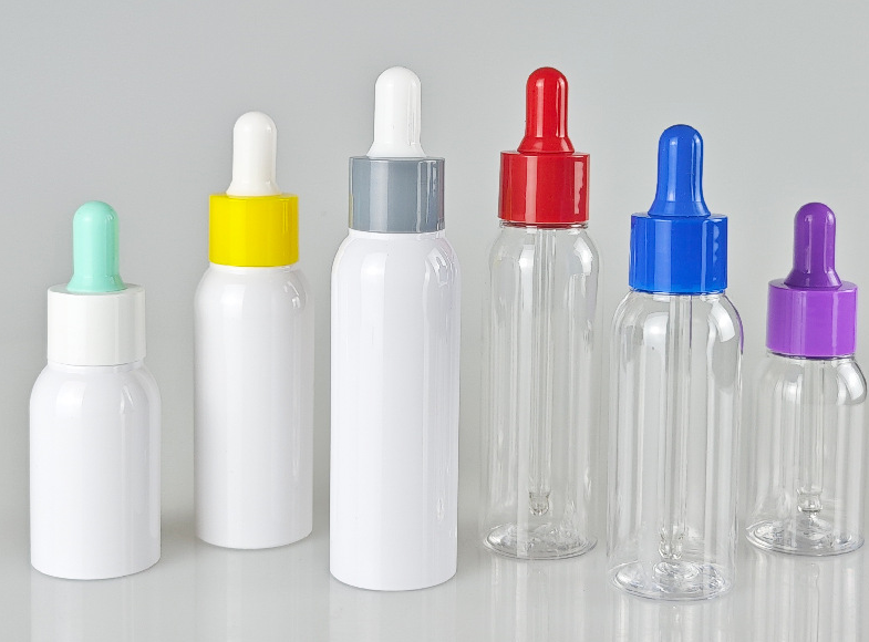 Custom 30ml 50ml 60ml Frosted Cosmetic dropper oil Bottle Brightening Seurm Bottle with Color Dropper