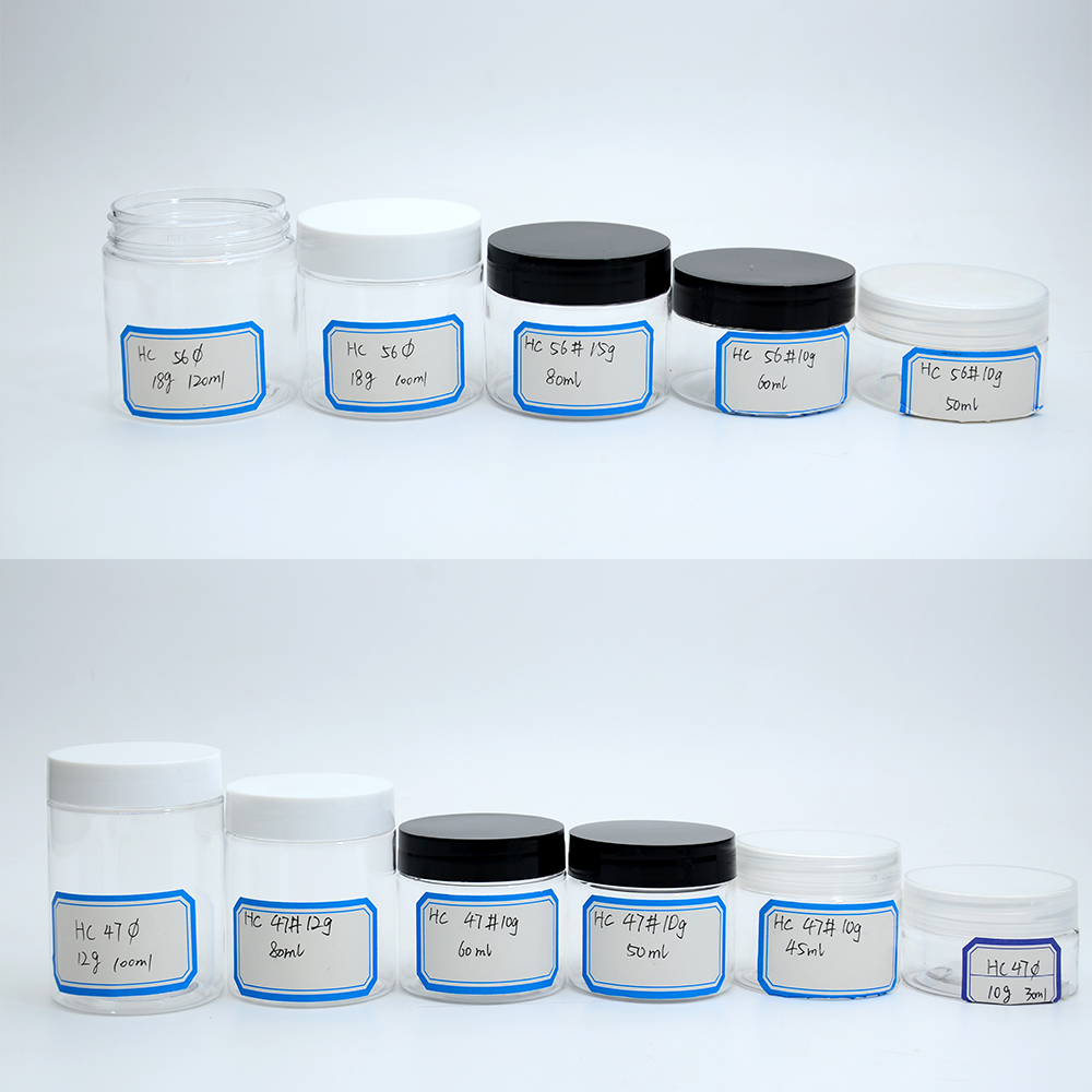 237ml 8oz Body Butter Containers Clear Plastic Cosmetic Cream Jar with Plastic Lid for Skin Care Sugar Body Scrub Jars Packaging