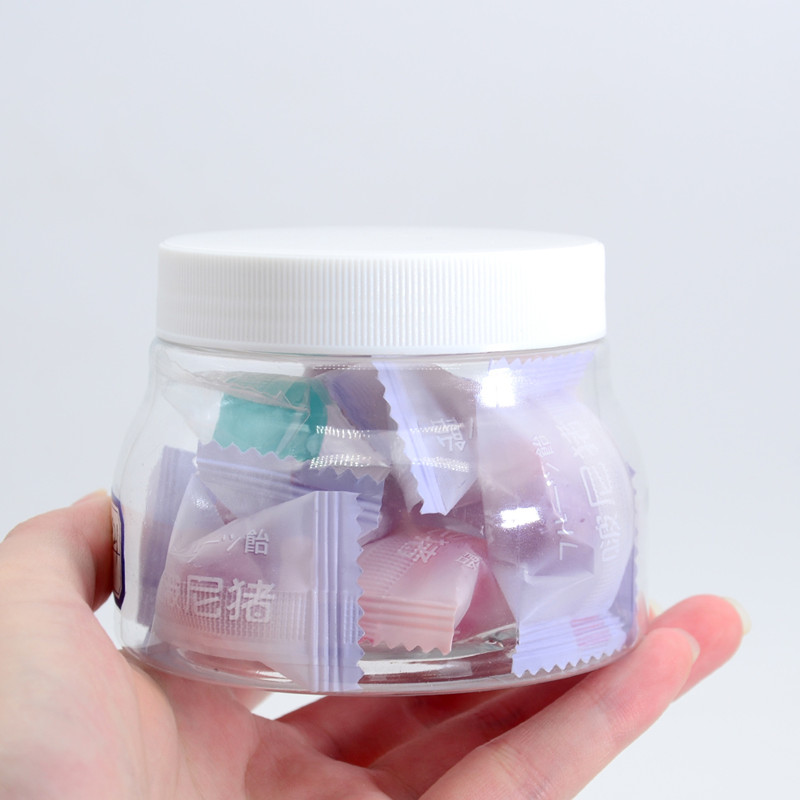 250g 500ml/500g 8oz 16oz Oval Shape Plastic Jar with Black Lids Body Scrub Containers and Packaging Empty Round Cosmetic Creams