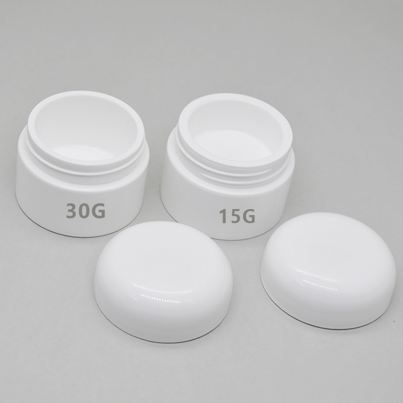 food grade Plastic Jar PP 30g 50g 100g 150g 200g  Cosmetic packaging Customized color Round Face Cream Jar
