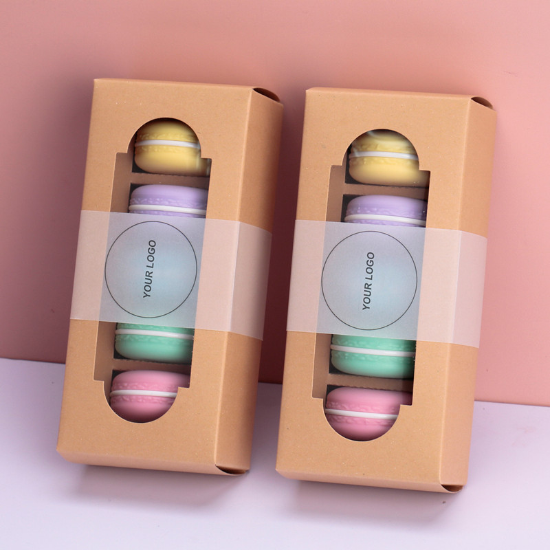 Custom Candy Color 5G 10G Macaron Lip Balm Container Empty Plastic Cosmetic Makeup Eye Cream Jar with Lid Luxury Blush Container