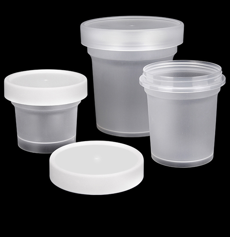 PP Yogurt Jar 200ml 250ml 300ml Matte Pudding Packaging with Round Lid Customized Wholesale Bottle for Yogurt Milk Cold Drink