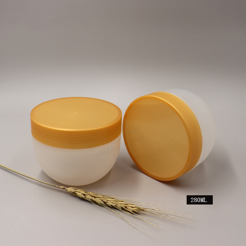 Custom 150ml 150g 250ml 250g PP PCR Plastic Bowl Shaped Body Butter Jars Matte 300ml Bowl Shape Cream Jar Body Lotion Container