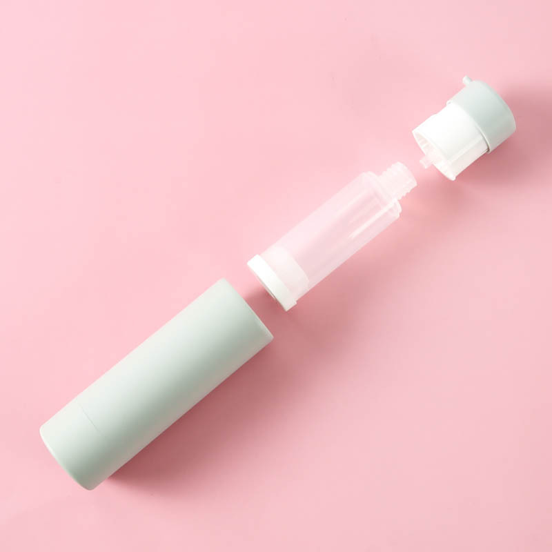 Luxury Lotion Refillable Cosmetic Packaging 15ml 30ml 50ml Matte Lock Twist Refill Double Wall Vacuum Airless Pump Cream Bottle
