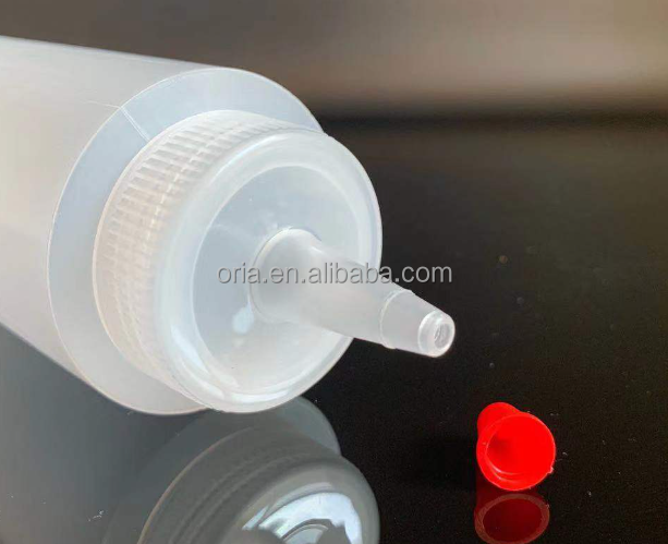 8Oz 12Oz 16Oz Plastic Squeeze Condiment Bottles With Red Tip Cap 16-Ounce Set Of 6 Wide Mout