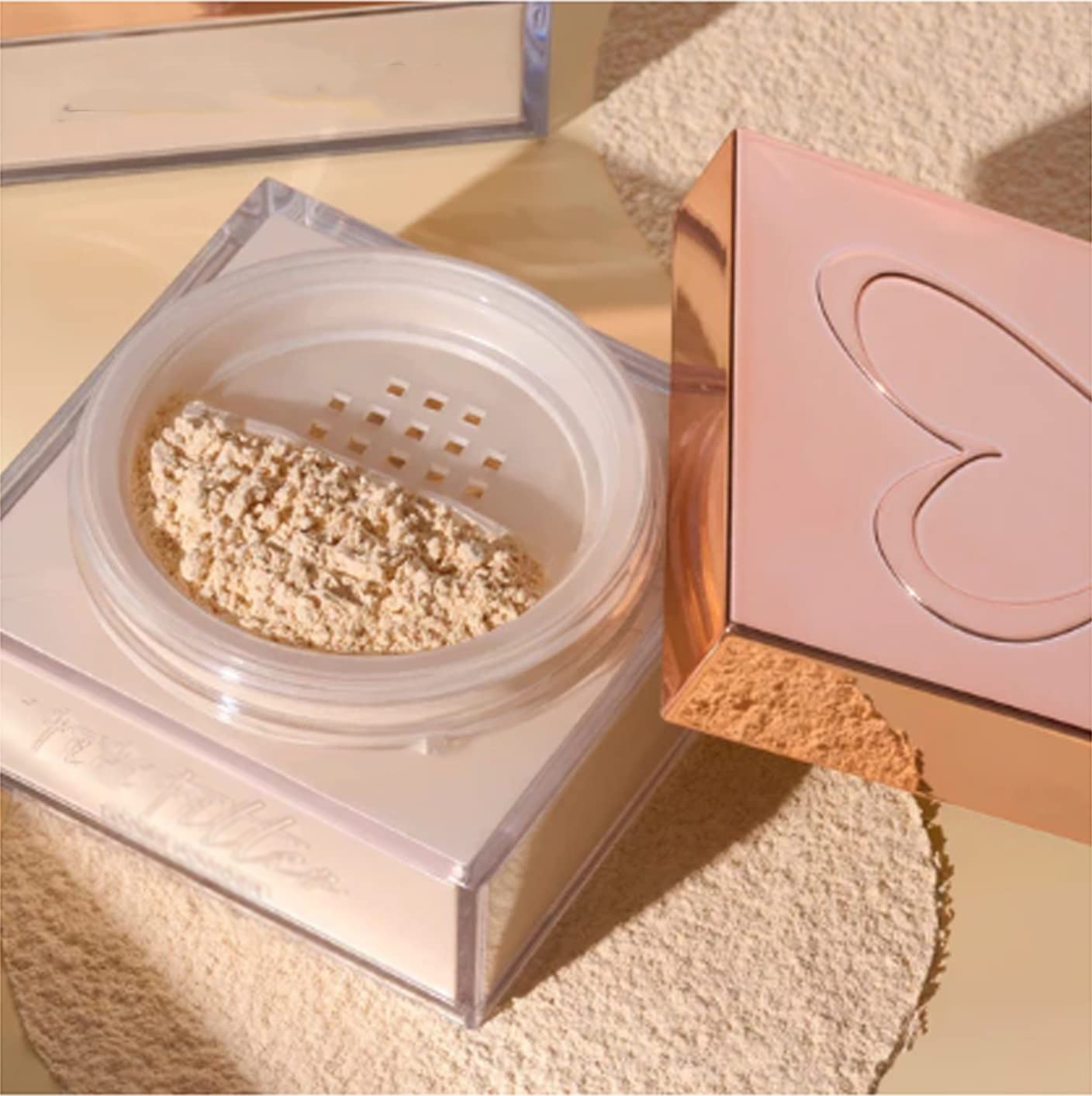 Loose Powder Jar with Sifter 10g 20ml 30g 50g Plastic Clear Matte Cosmetic Small Size Plastic Jar Custom Makeup Travel Package