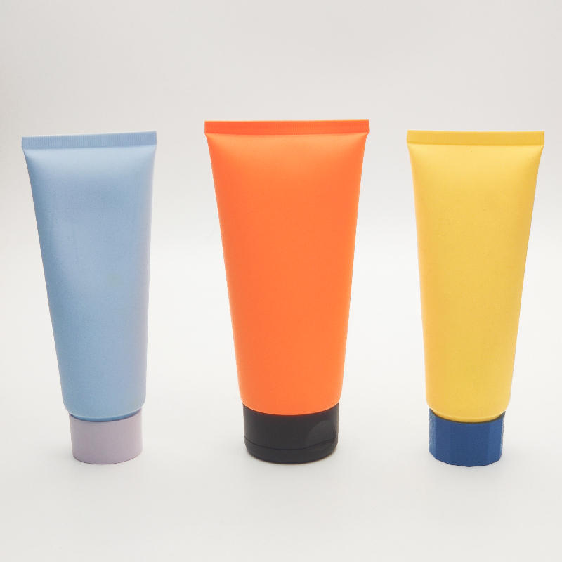 Orange Color 10g 15g 100ml 120ml 150ml soft squeeze tube packaging bottle Airless Eye Cream Serum Tube face wash cleanser tube