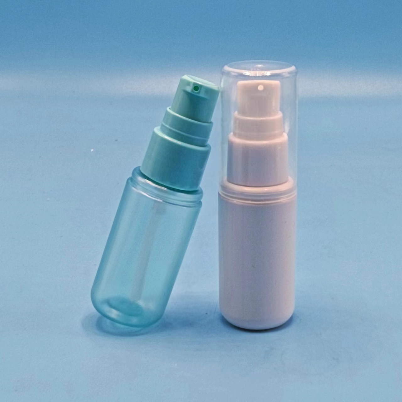 White 30ml Cosmetics Skincare sub-bottle Serum Foundation Lotion Hand Cream Press Pump Bottle PET Plastic Dispenser Bottle 1 oz