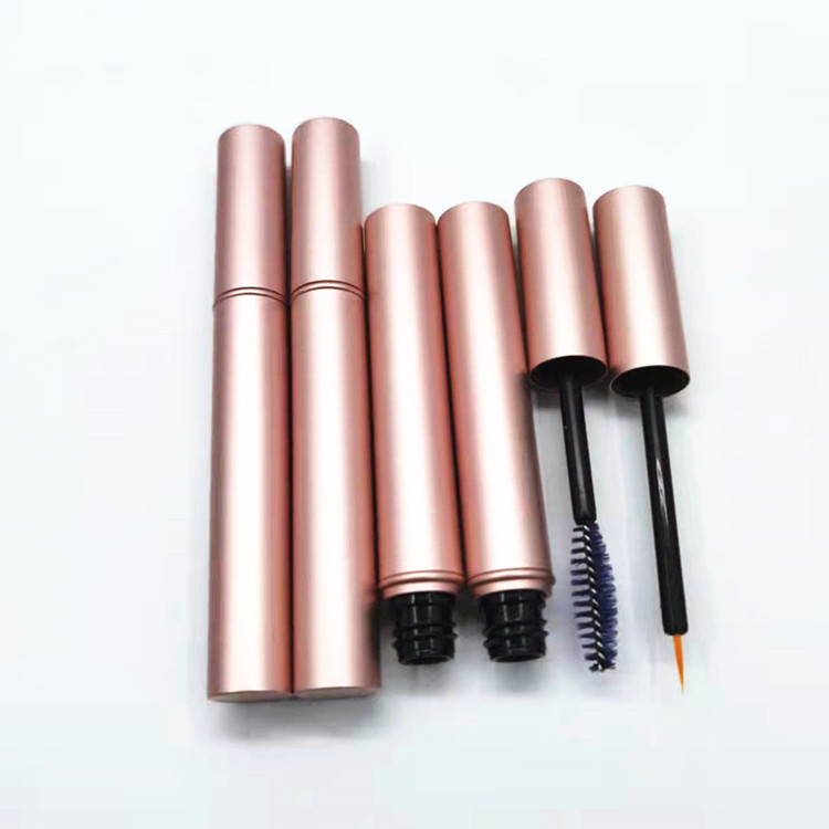 Matte Rose Pink 4ML Liquid Eyeliner Tube  Empty Aluminum Eyelash Growth Serum Bottle Mascara Container Mascara Tubes