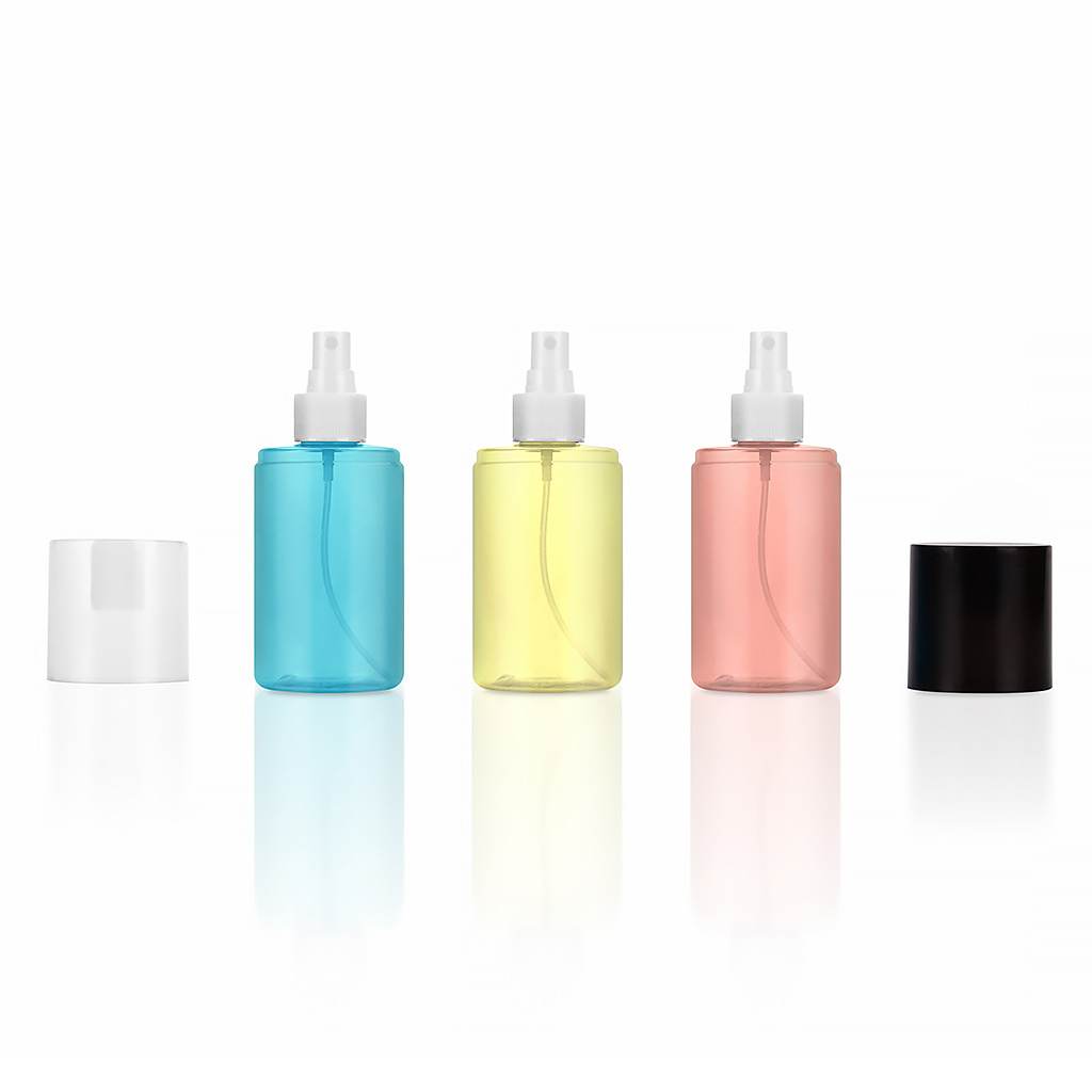 Blue Black Color Cosmetics Hair Oil Mist Face Spray Bottle 200ml With Full Cover Cap Perfume Fragrance Spray Bottle