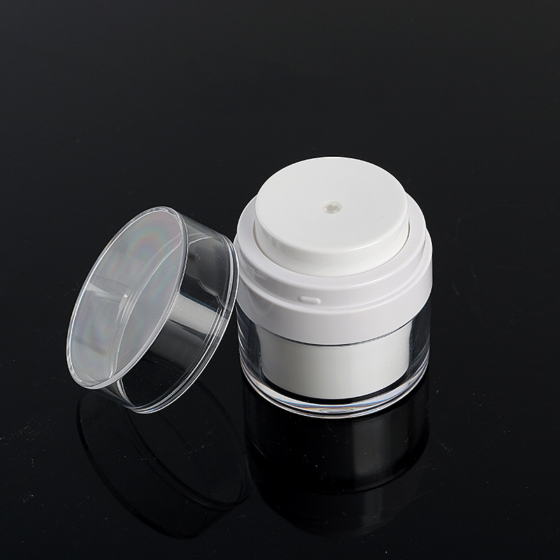 15g 30g 50 g Airless Cosmetics Skin Care Liquid Foundation Jar Lotion Pump Bottle Vacuum Face Cream Serum Jar with lid