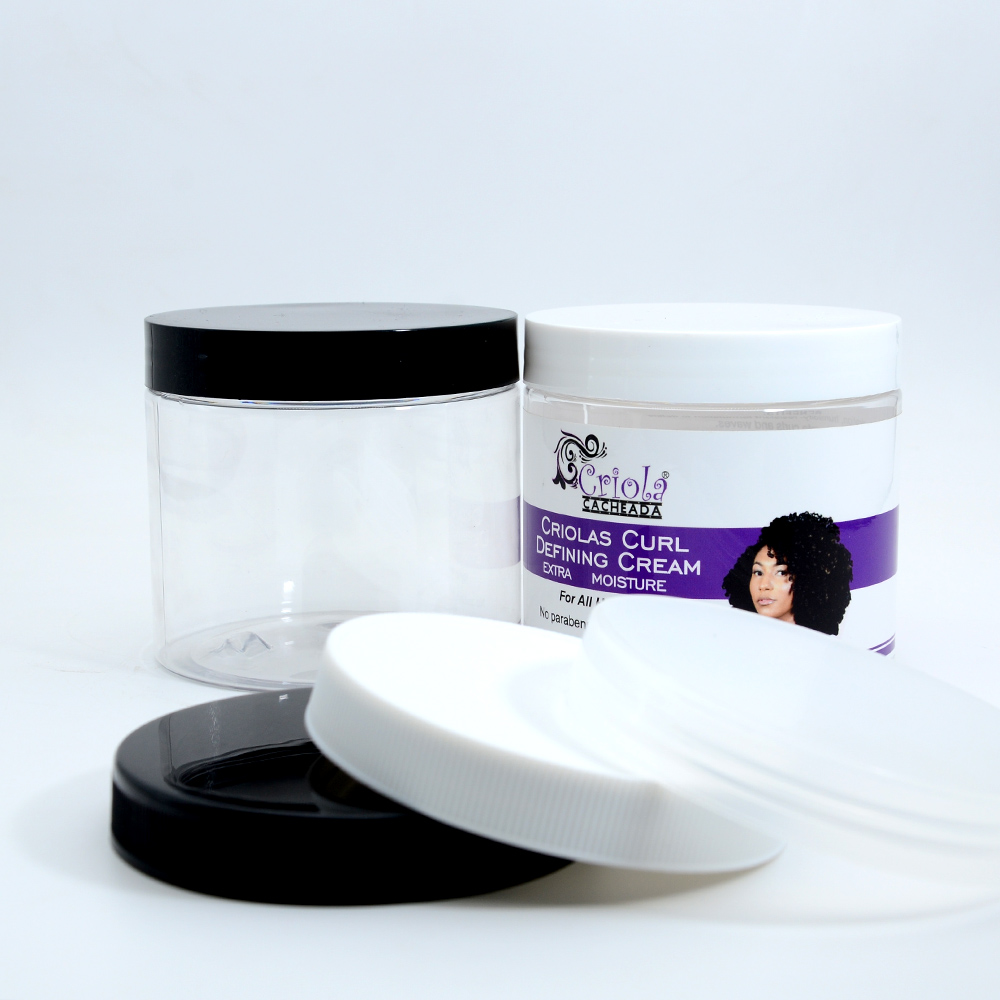 High tightness PET cookie candy skin care bottle custom label 16 oz large capacity butter jar with top lid