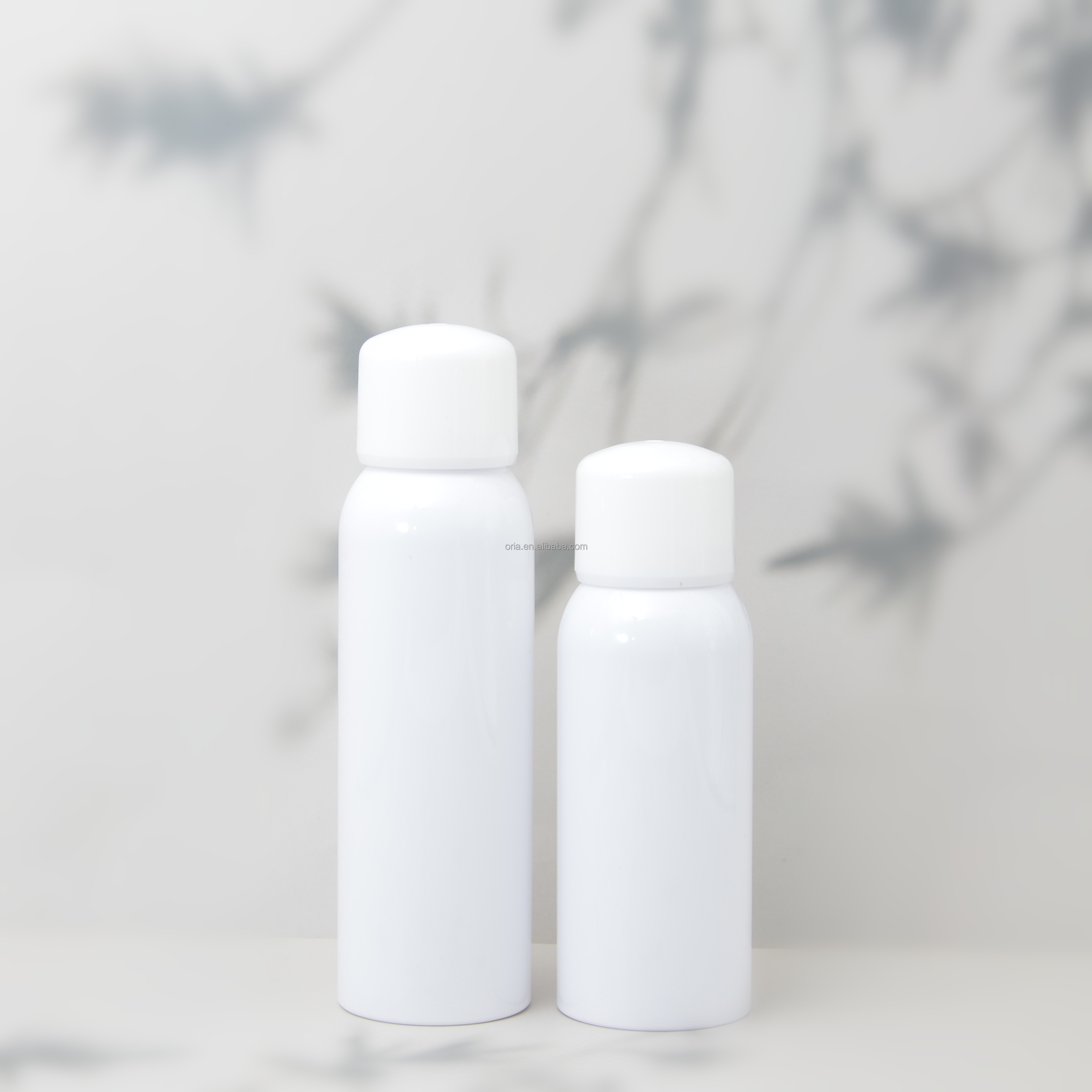 40/50/60/80/100/120ml White Clear Full Coverage Spray Bottle Pump Head PET Press Pump Cosmetics Screen Printing with Gold Silver
