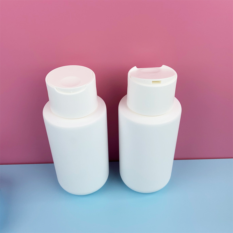 Pink White 250ml 300ml 350ml 400ml PE Soft Touch Squeeze Shampoo Bottle Lotion With Big Double Layer Disc Top Cap
