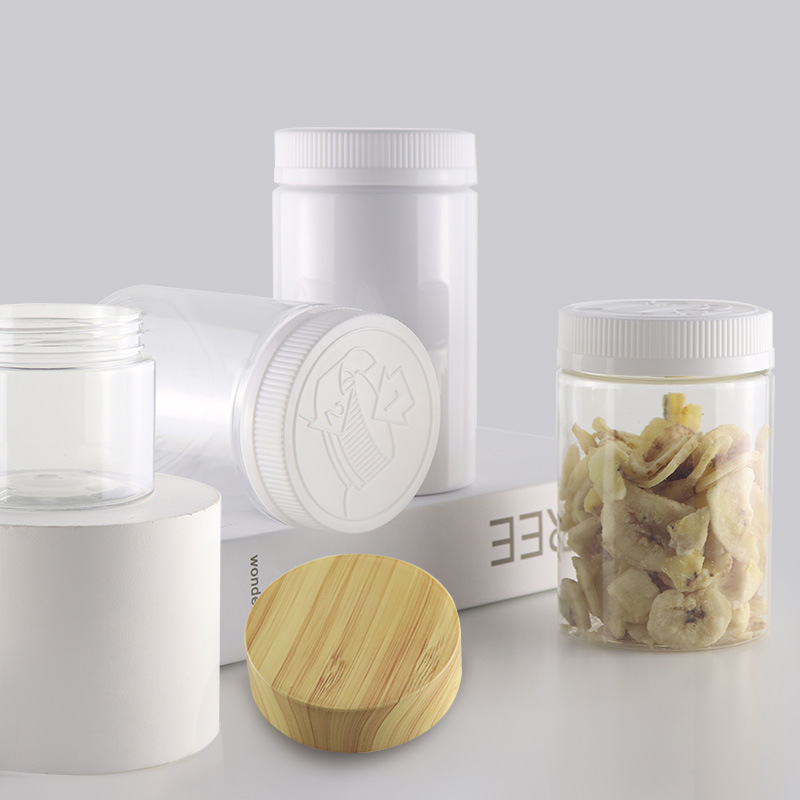 60ml 90ml Plastic Jar With Safety Lid 2oz 3oz 4oz 5oz 6oz 7oz 8oz CRC Child Resistant Cap For Foods Gummy Cosmetics Cream Lotion