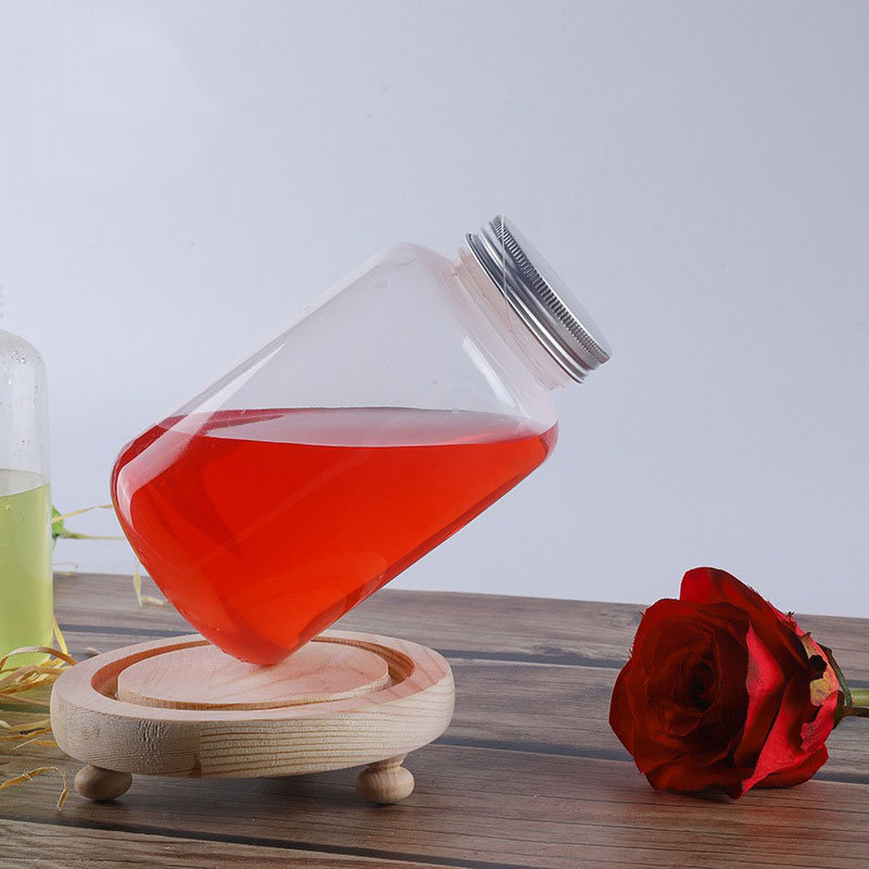 550mlJuice Bubble Tea Smoothie Plastic Packaging Bottles PP Beverage Plastic Juice Bottle With Cap