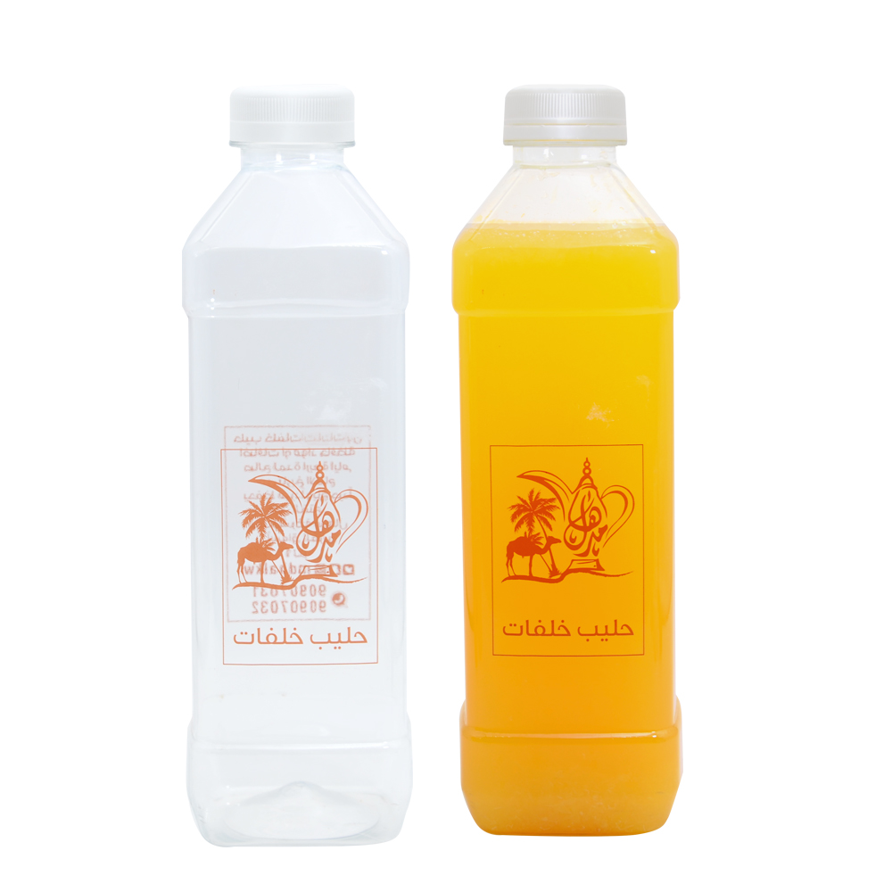New Shape 250ml 500ml 1 L  bottle Customizable PET 8oz 16oz 32oz Plastic Juice water Bottle liquid milk coffee container