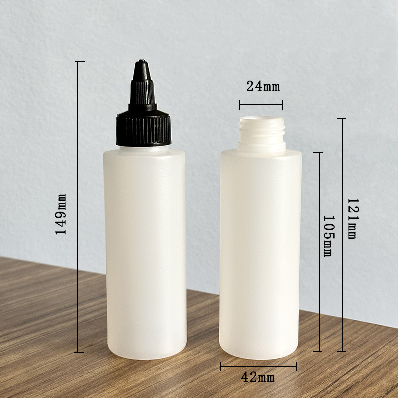 Pet ear drops bottle 120ml bottle nozzle Spout squeeze glue lubricant pigment sealed packaging pe bottle wholesale