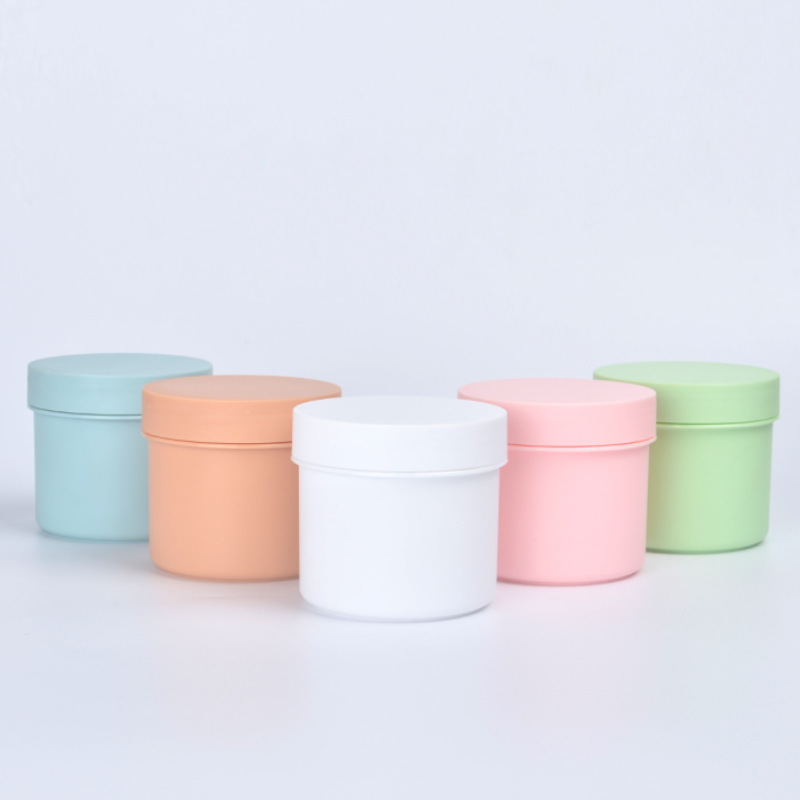 150g Color Scrub Jar 150ml Cosmetic PP Jar 5 oz Skin Care Masque Bottle Plastic Face Cream Body Butter Jars with Lid