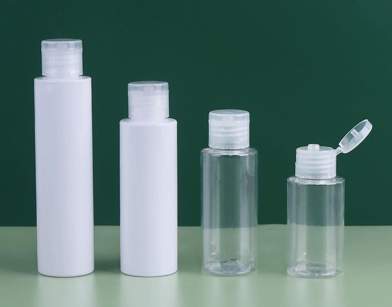 30ml 40ml 50ml 60ml 80ml PET Plastic Shampoo Lotion Bottle With Flip Cap Pump Spray Transparent White Color Dropper Bottle