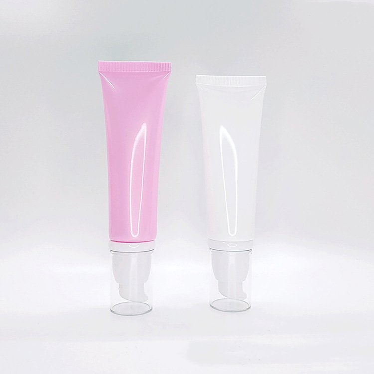 PE Soft Squeeze Tube 30g 50g 100g 80ml Airless Packaging Tube Cosmetic Serum Lotion BB Cream Primer Liquid Foundation Pump Tube
