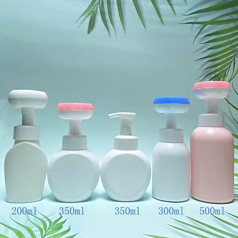 300ml 500ml Hair Mousse Bottles Soap Dispenser  with squeezing foam pump for hand sanitizer and facial cleanser