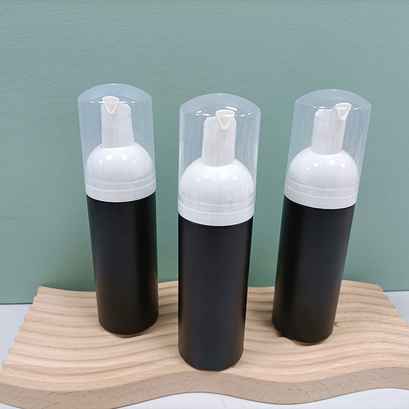 Custom Logo Empty Plastic bottle Refillable Package Lashes Cleanser Shampoo Container facial cleanser bottle with pump