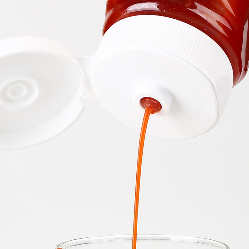 8oz 11oz 12oz 16oz Squeeze ketchup Bottle with flip top caps 330g 360g 405g 500g clear Squeeze Bottles plastic sauce bottles