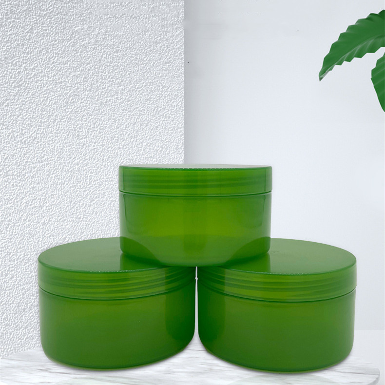 Green PP Jar Aloe Vera Gel Bottle Plastic Cosmetic jar Wide Mouth 250g/8oz 300g/10oz Sleep Mask Packaging aloe-vera-gel-bottle