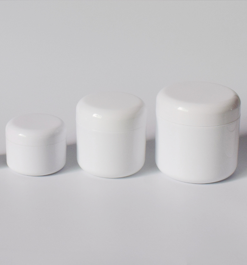 Custom Color White 15g 100g 300g 500g plastic bottle skin care Body Butter facial Cleanser masque Jar PP cream jar
