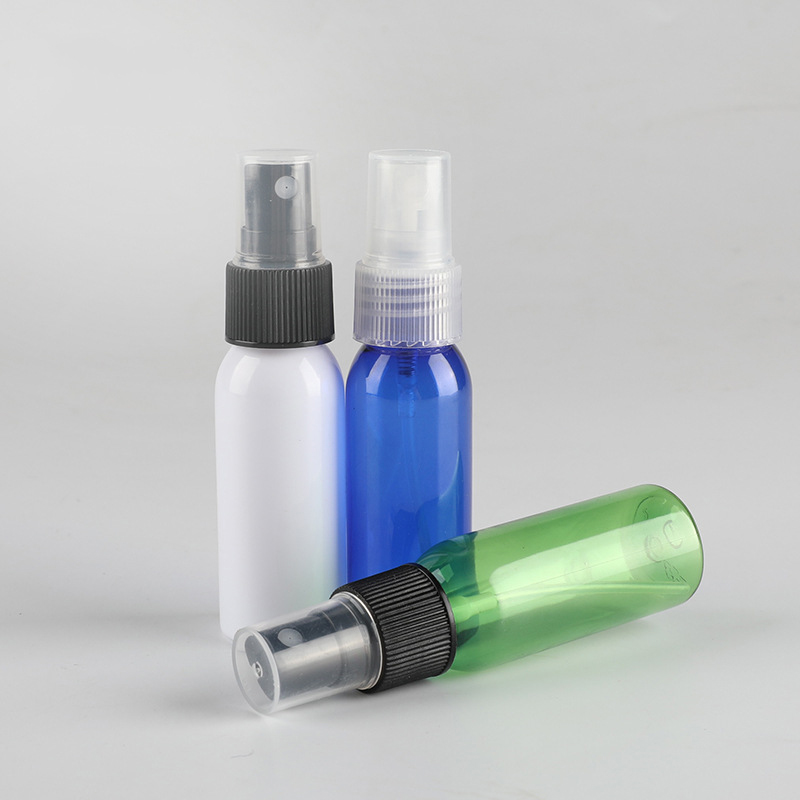 Mini Size 10ml 30ml 60ml Spray Bottle Customize Plastic Fine Mist Spray Bottle Cosmetic Makeup Packaging Press Clean Bottles