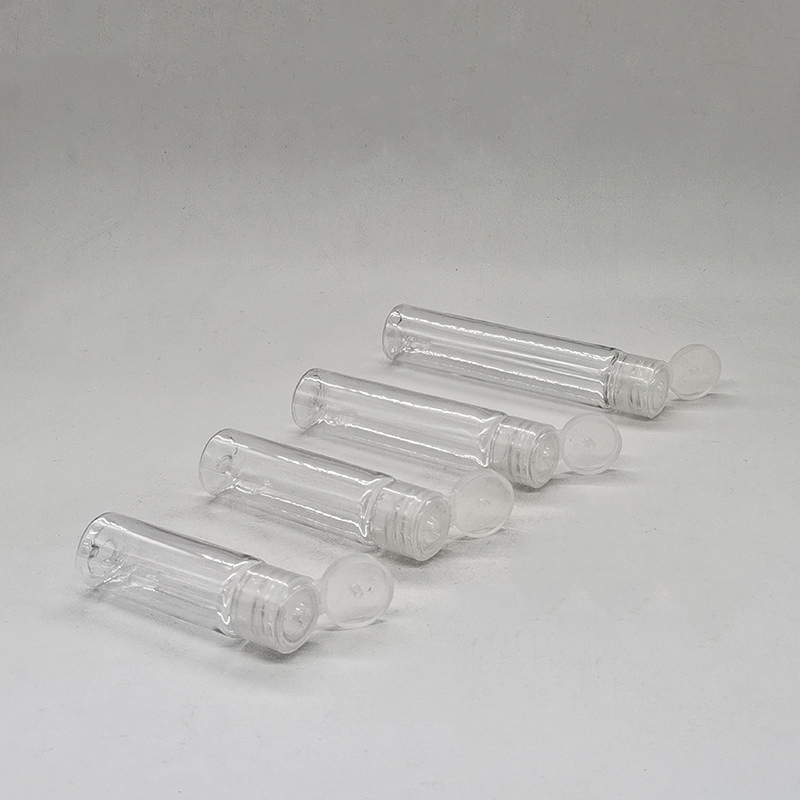 10ml 15ml 20ml 25ml 30ml Transparent PET Plastic Shampoo Bottles with Flip Cap Lotion Shower Gel Demo Trial Sample Bottles